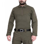 Taktiniai marškinėliai (combat shirt) ilgomis rankovėmis Pentagon Ageron Ranger, ranger žalios spalvos, pilvas