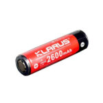Įkraunama ličio baterija Klarus 18650 3.7V 2600 mAh