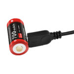 Įkraunama ličio baterija Klarus 16340 3.7V 700 mAh - Image 2